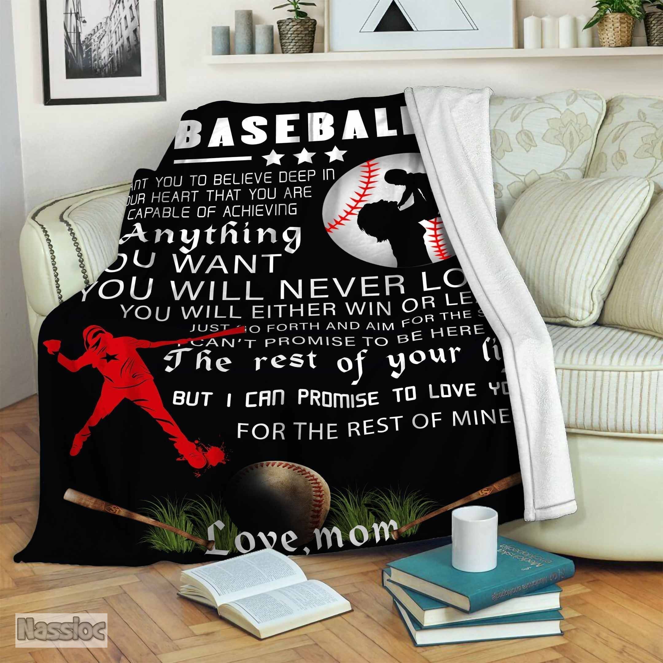 Baseball Fleece Blanket
