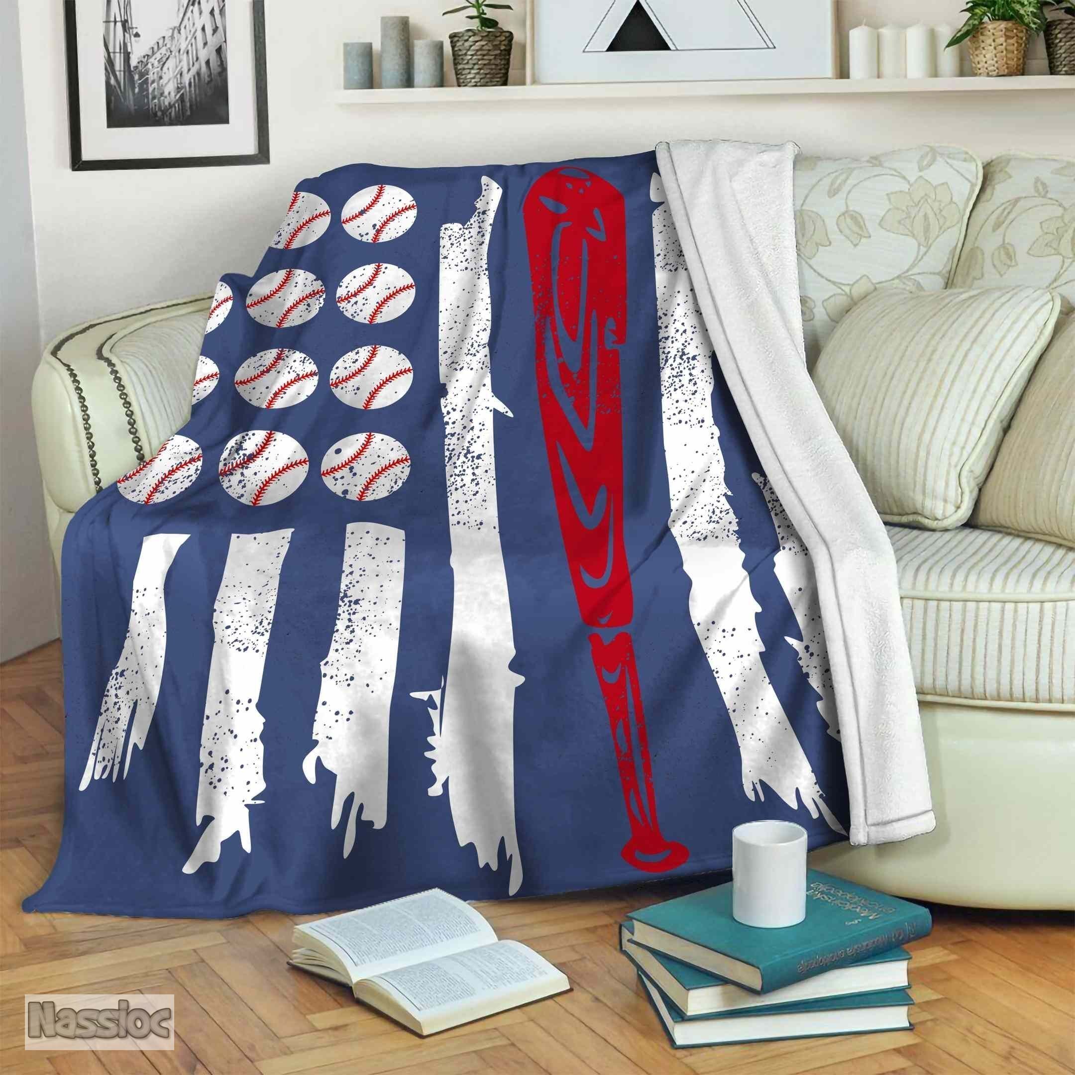 Baseball Fleece Blanket