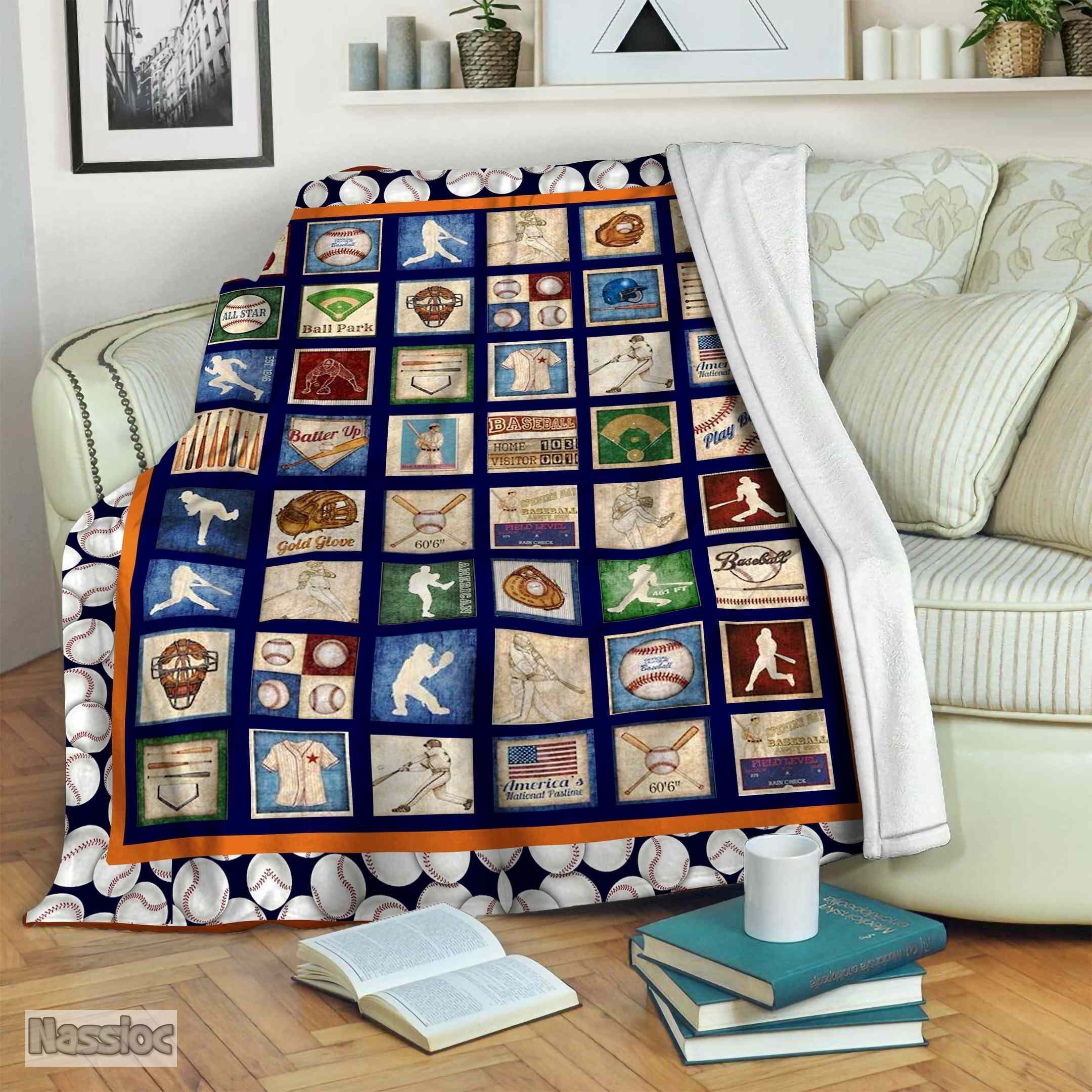 Baseball Fleece Blanket