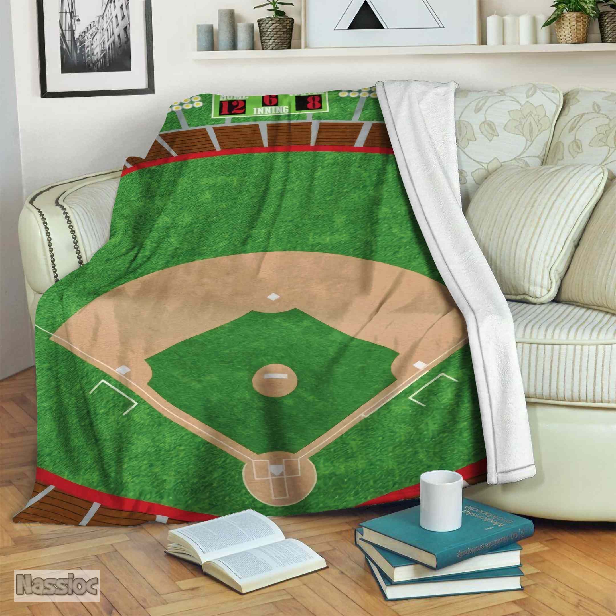 Baseball Fleece Blanket