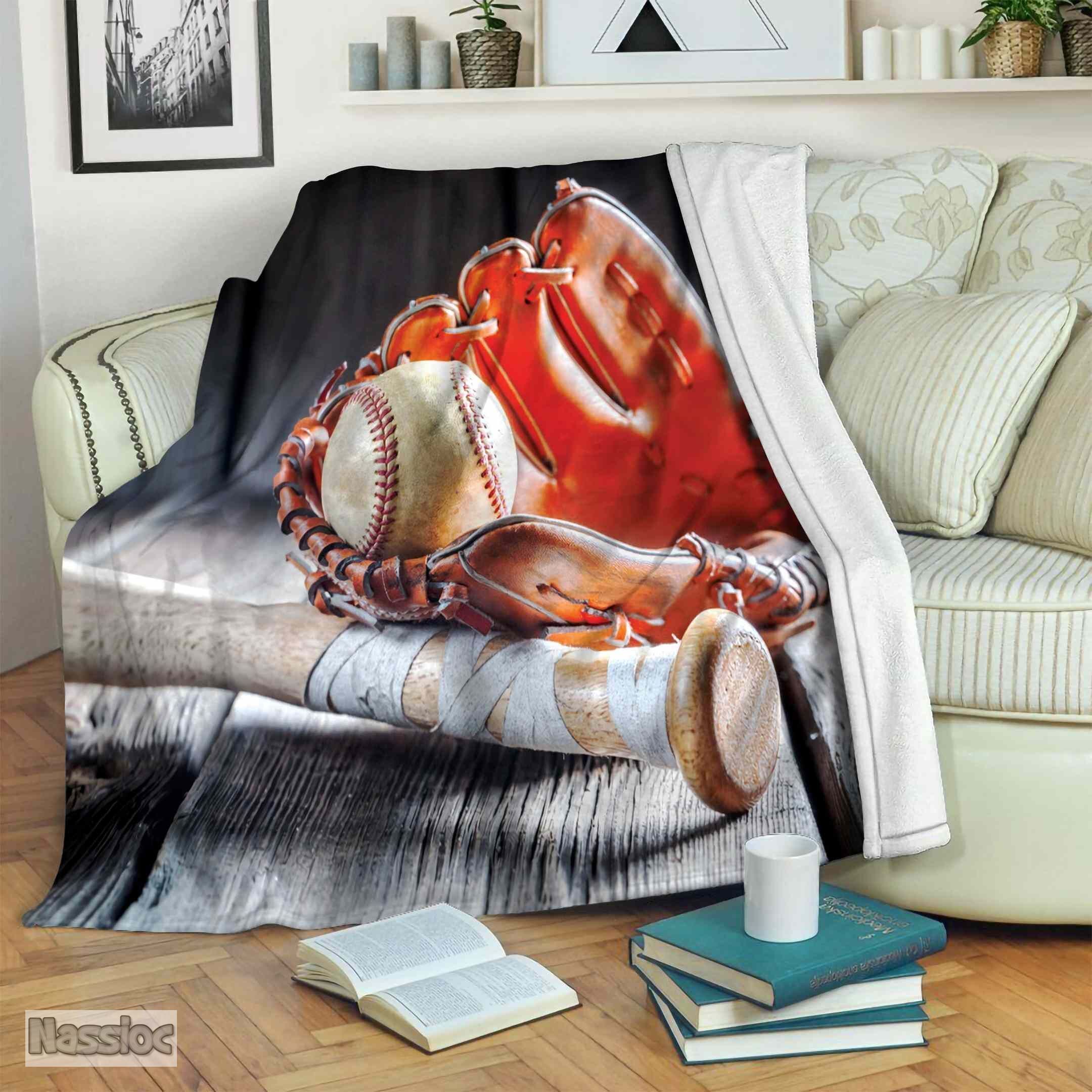 Baseball Fleece Blanket