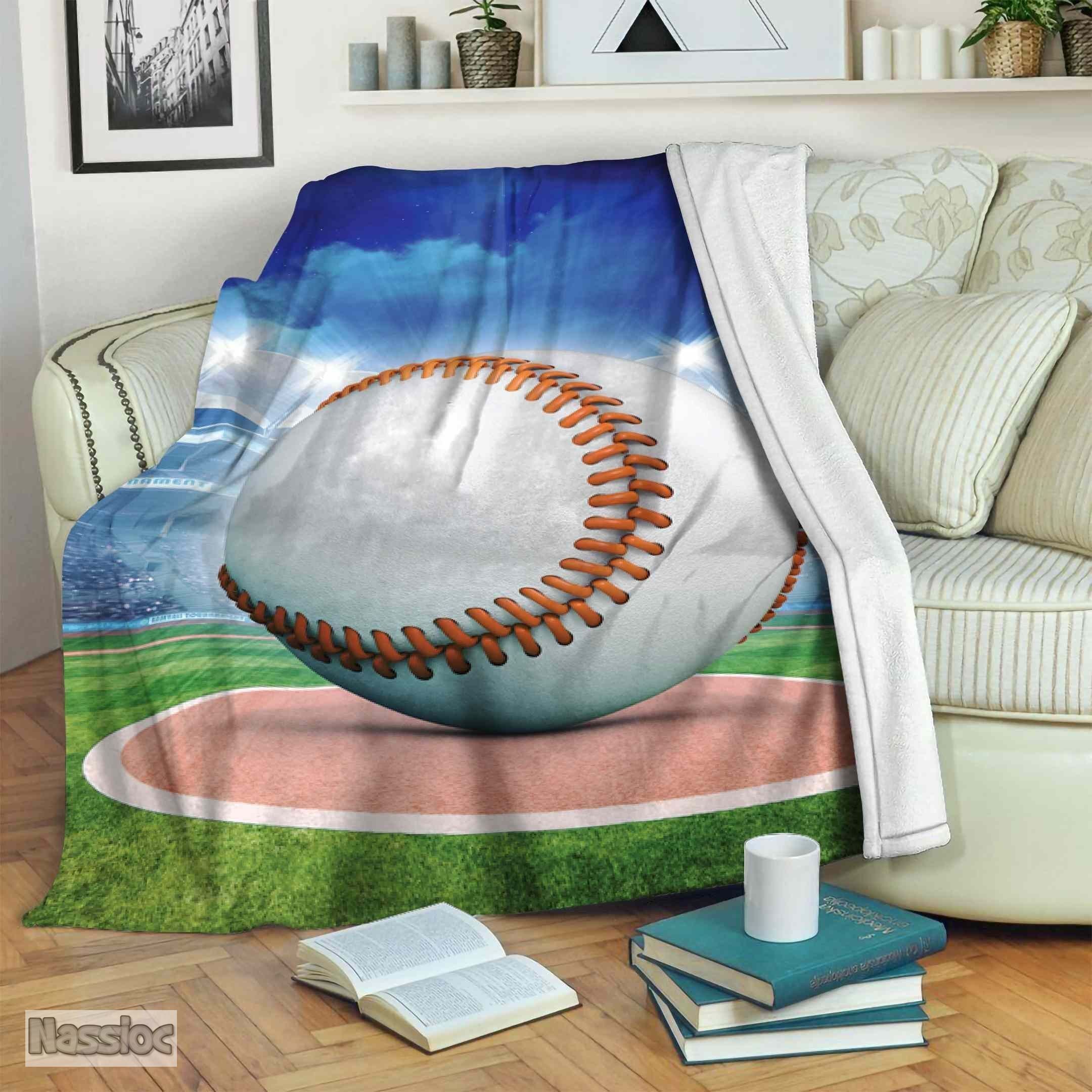 Baseball Fleece Blanket