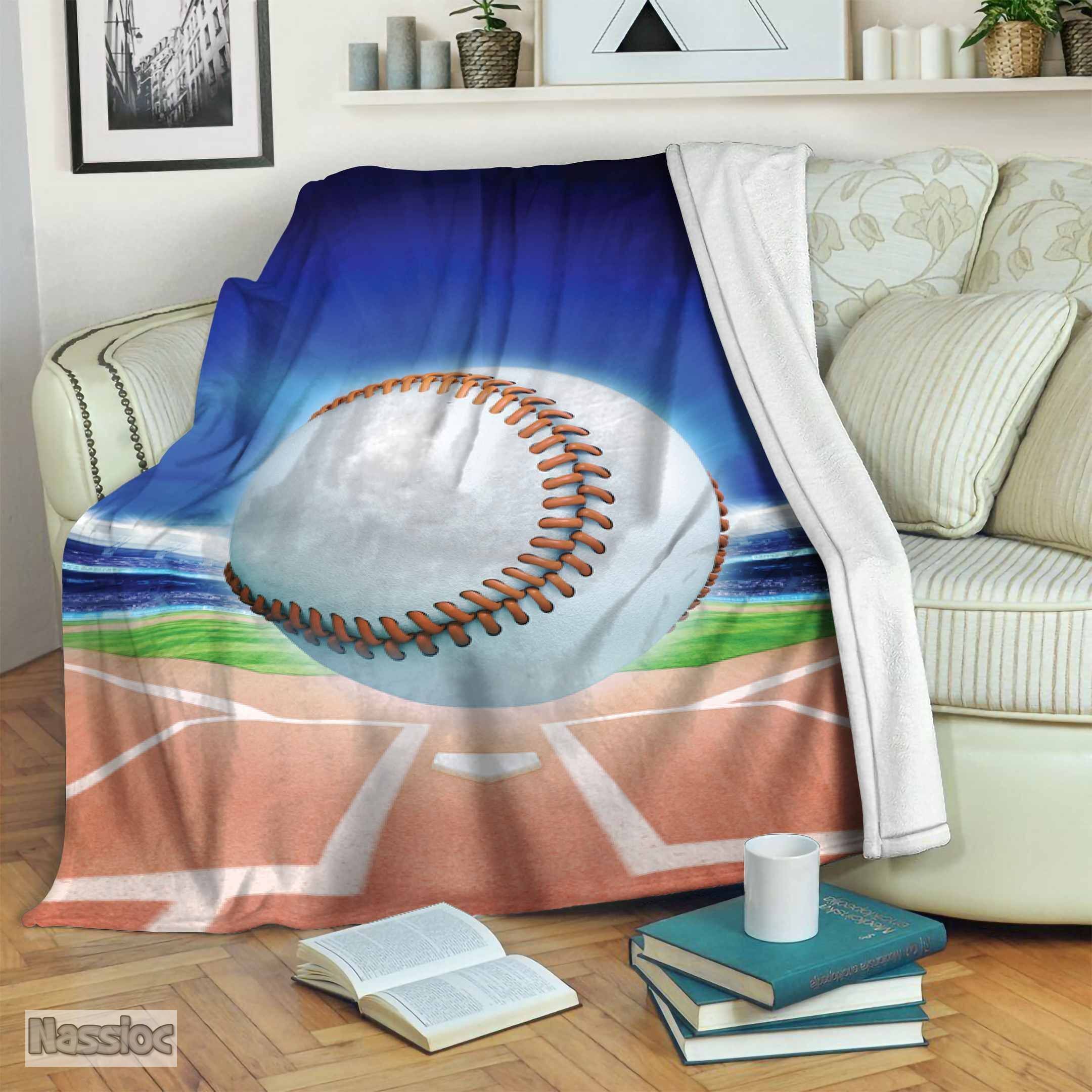 Baseball Fleece Blanket