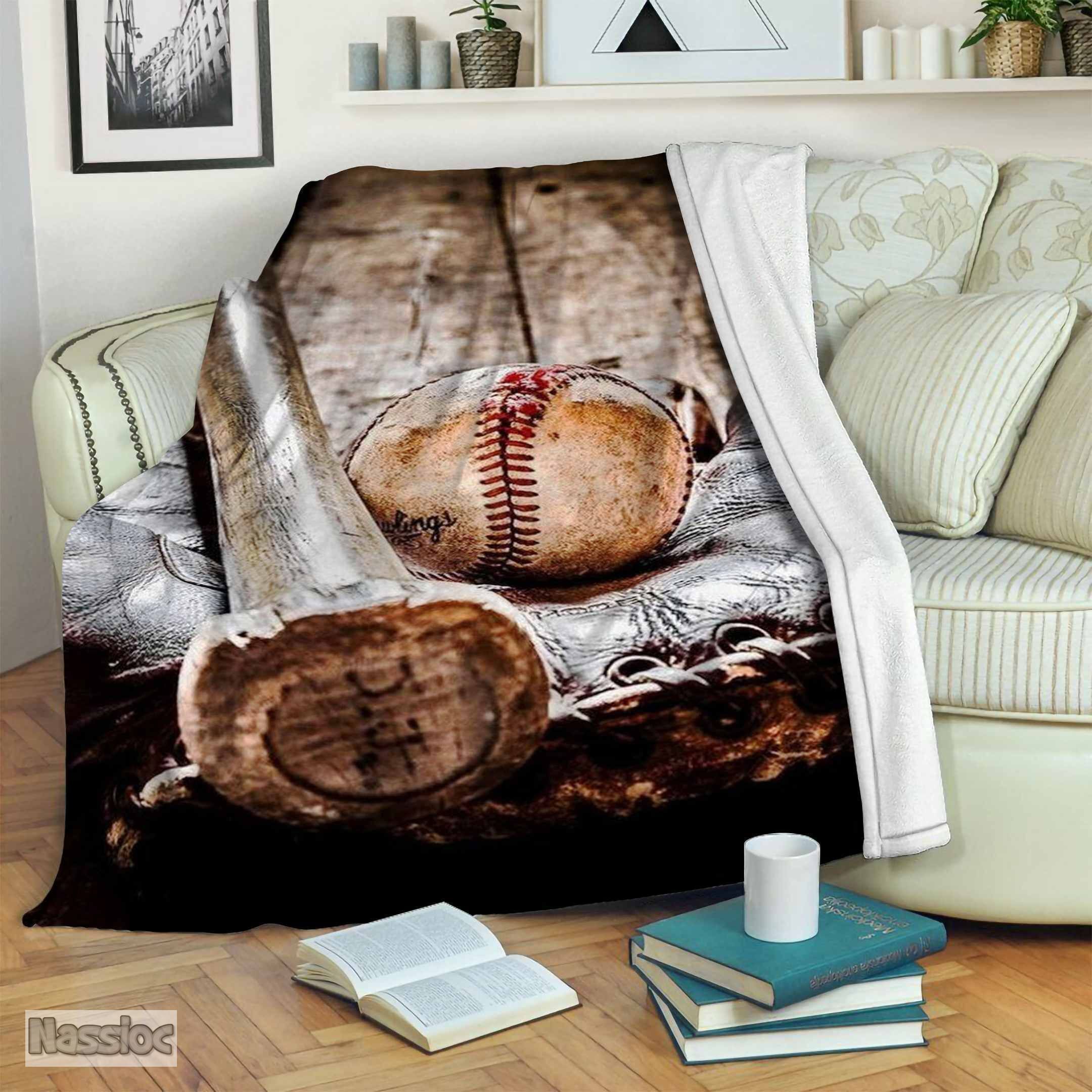 Baseball Fleece Blanket