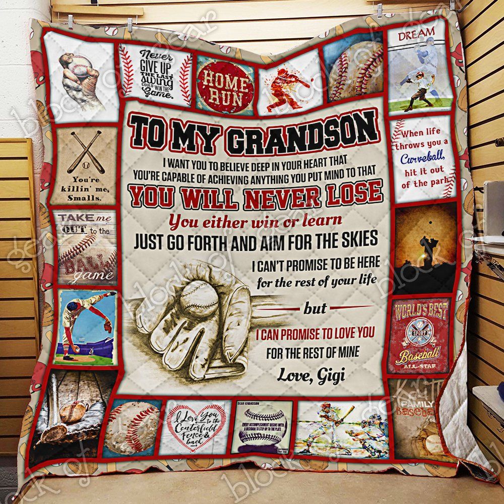 Baseball Grandson Love Gigi Quilt Ps476Gg Dhc11122556Dd