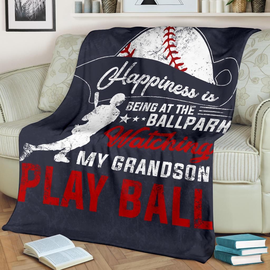 Baseball Happiness Is Being At The Ballpark Quilt Blanket DHC020120110TD