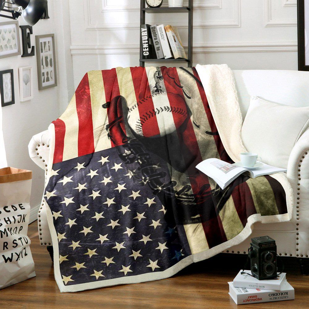 Baseball Sherpa Fleece