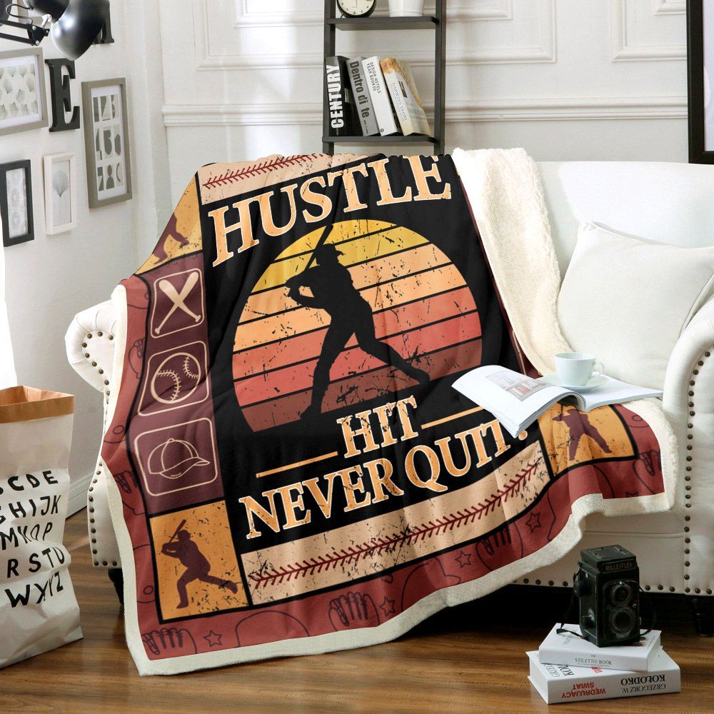 Baseball Sherpa Fleece Blanket