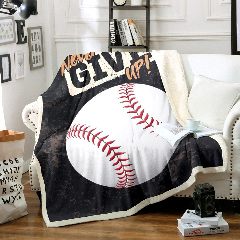Baseball Sherpa Fleece Blanket