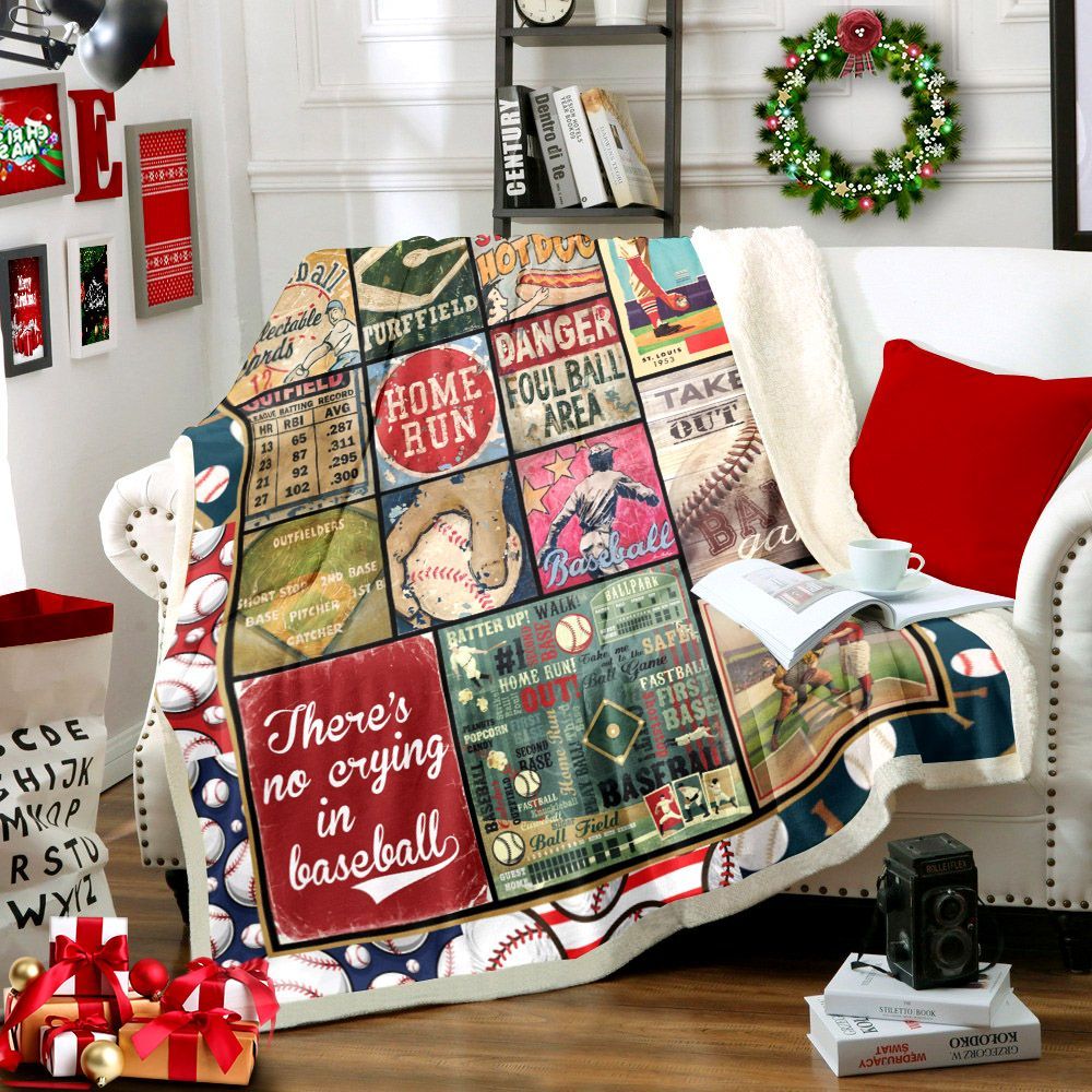 Baseball Sherpa Fleece Blanket