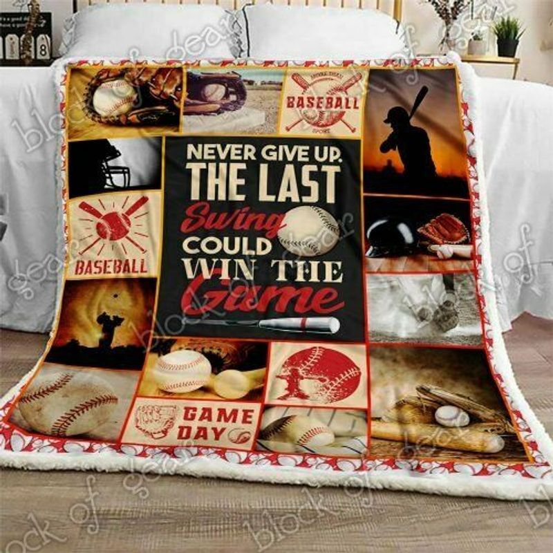 Baseball Is My Life Sherpa Fleece Blanket