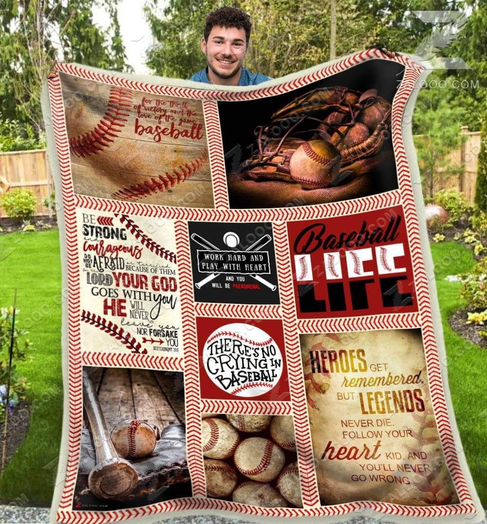 Baseball Life Sherpa Fleece Blanket