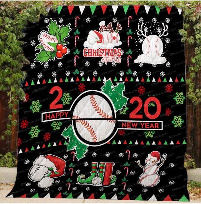 Baseball Merry X Mas Quilt Blanket DHC31121404TD