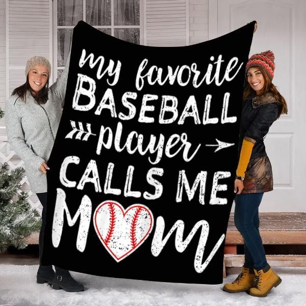 Baseball Mom Sherpa Fleece Blanket