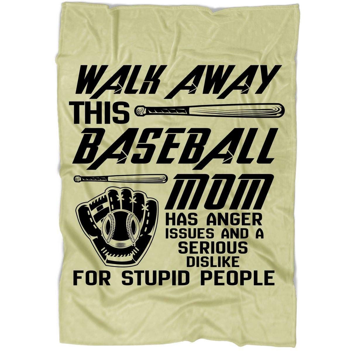 Baseball Mom Sherpa Fleece Blanket