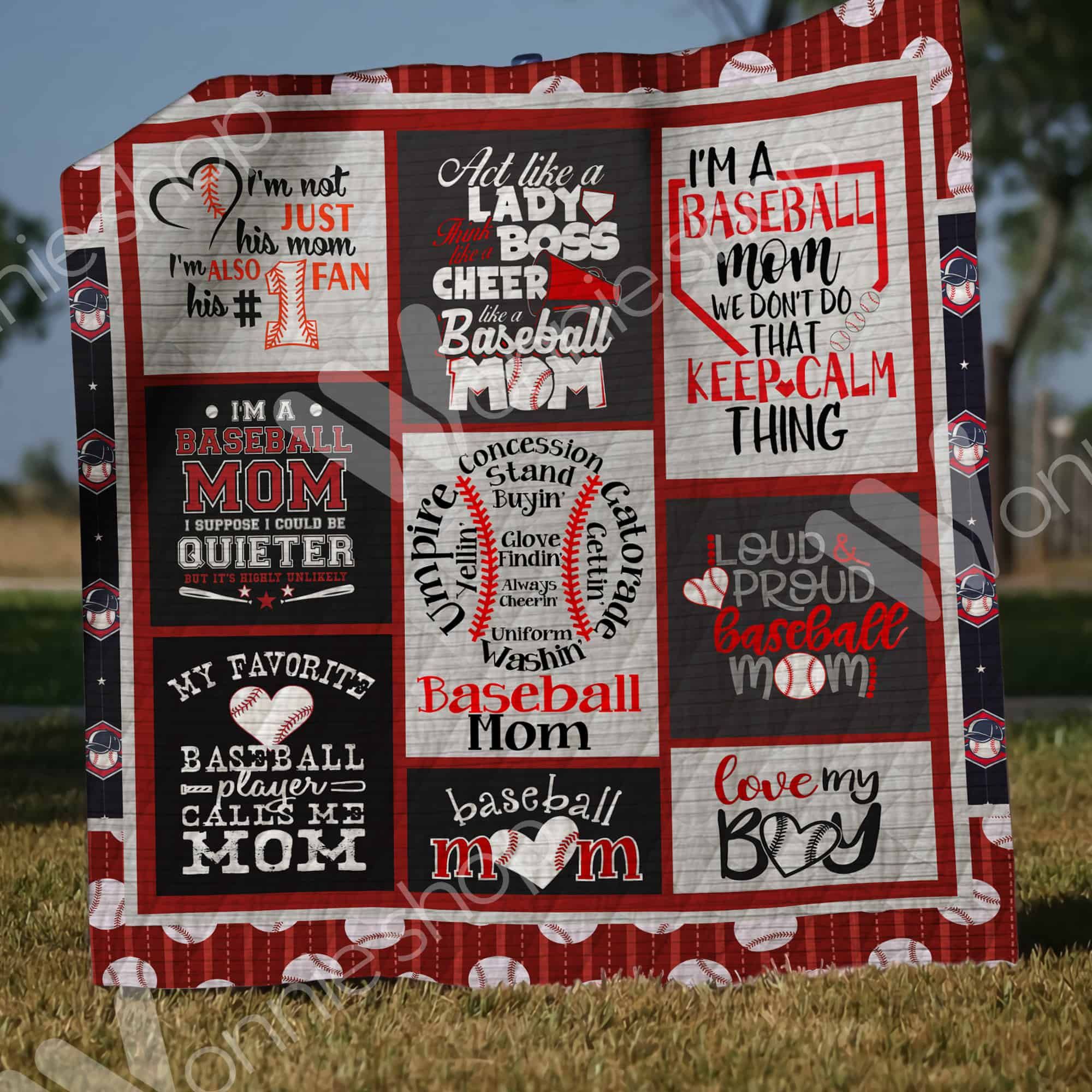 Baseball Mom Quilt Blanket DHC1002799TD