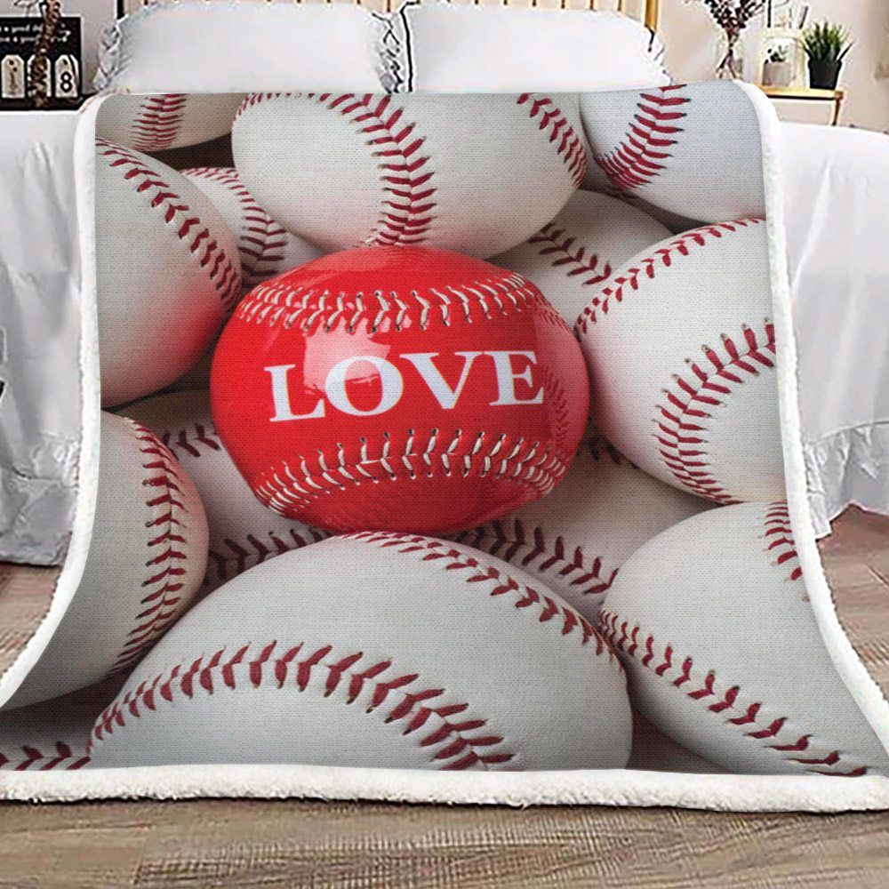 Baseball Sherpa Fleece