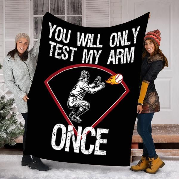 Baseball Once Sherpa Fleece Blanket