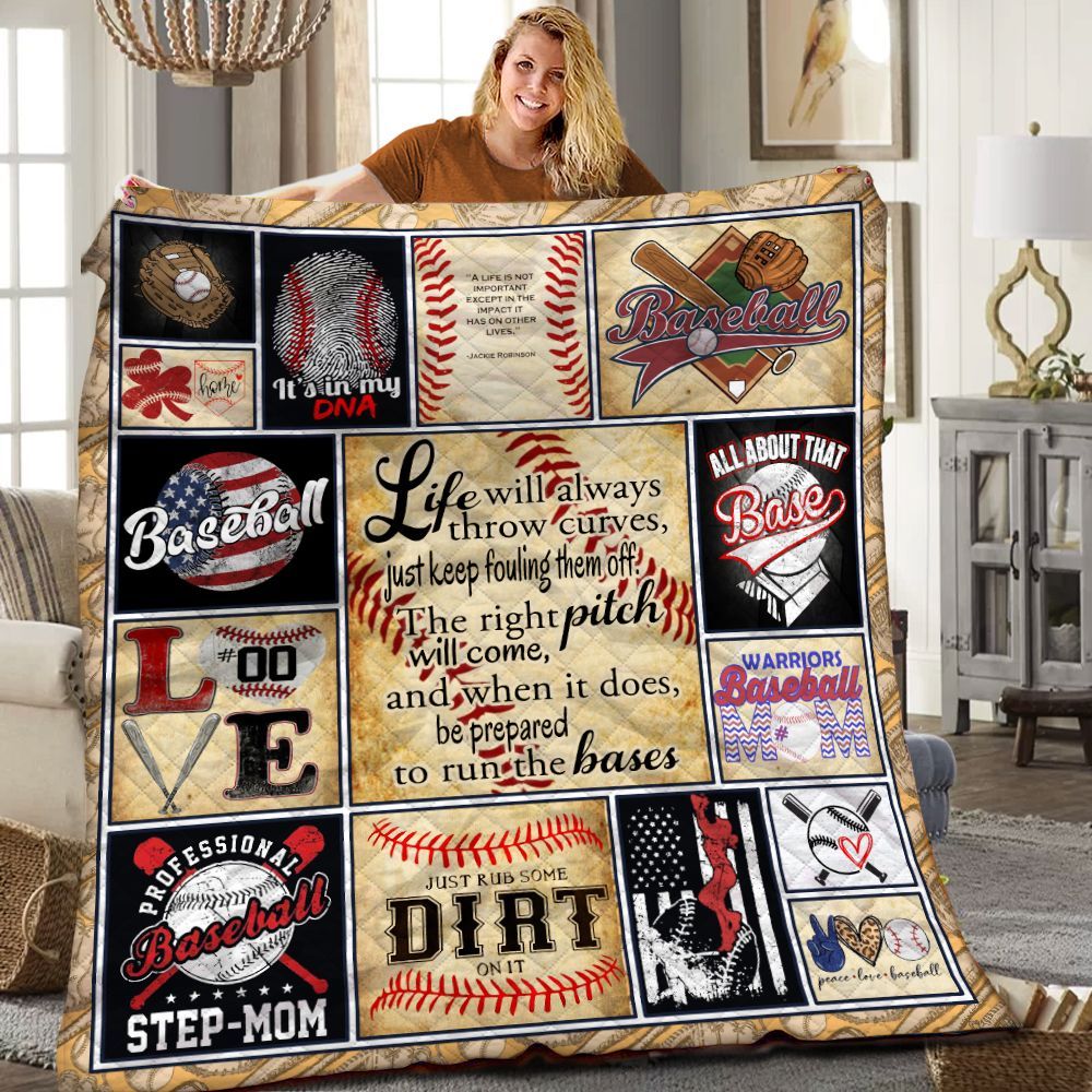 Baseball Personalized Quilt Blanket HHH010607TN