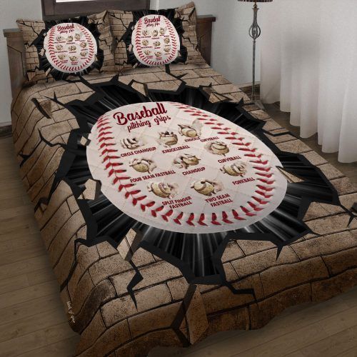 Baseball Pitching Grips Bedding Set