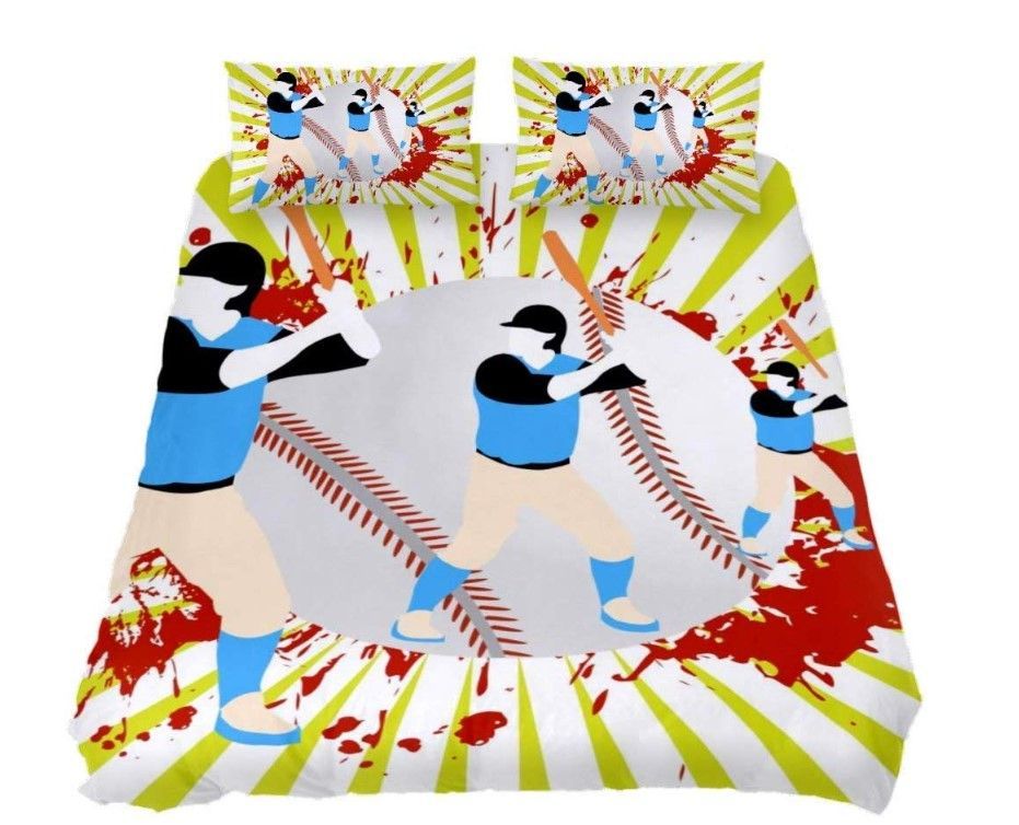 Baseball Player Bedding Set