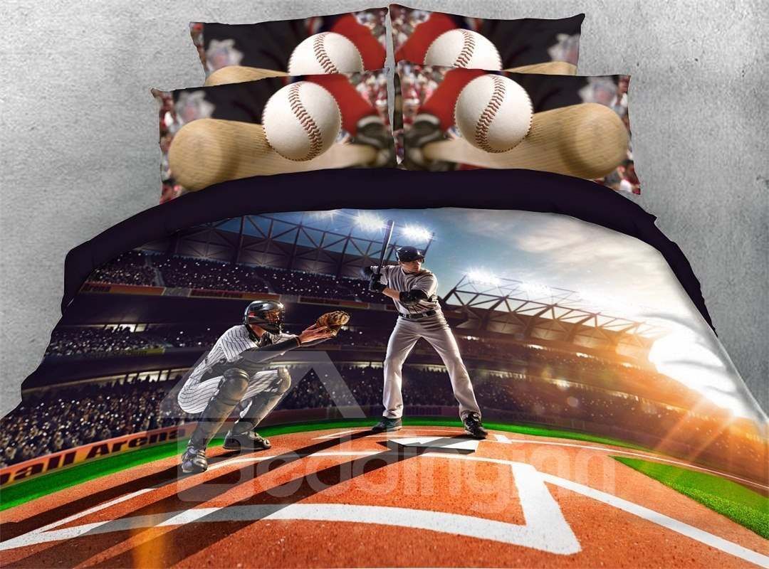 Baseball Player On The Filed Bedding Set