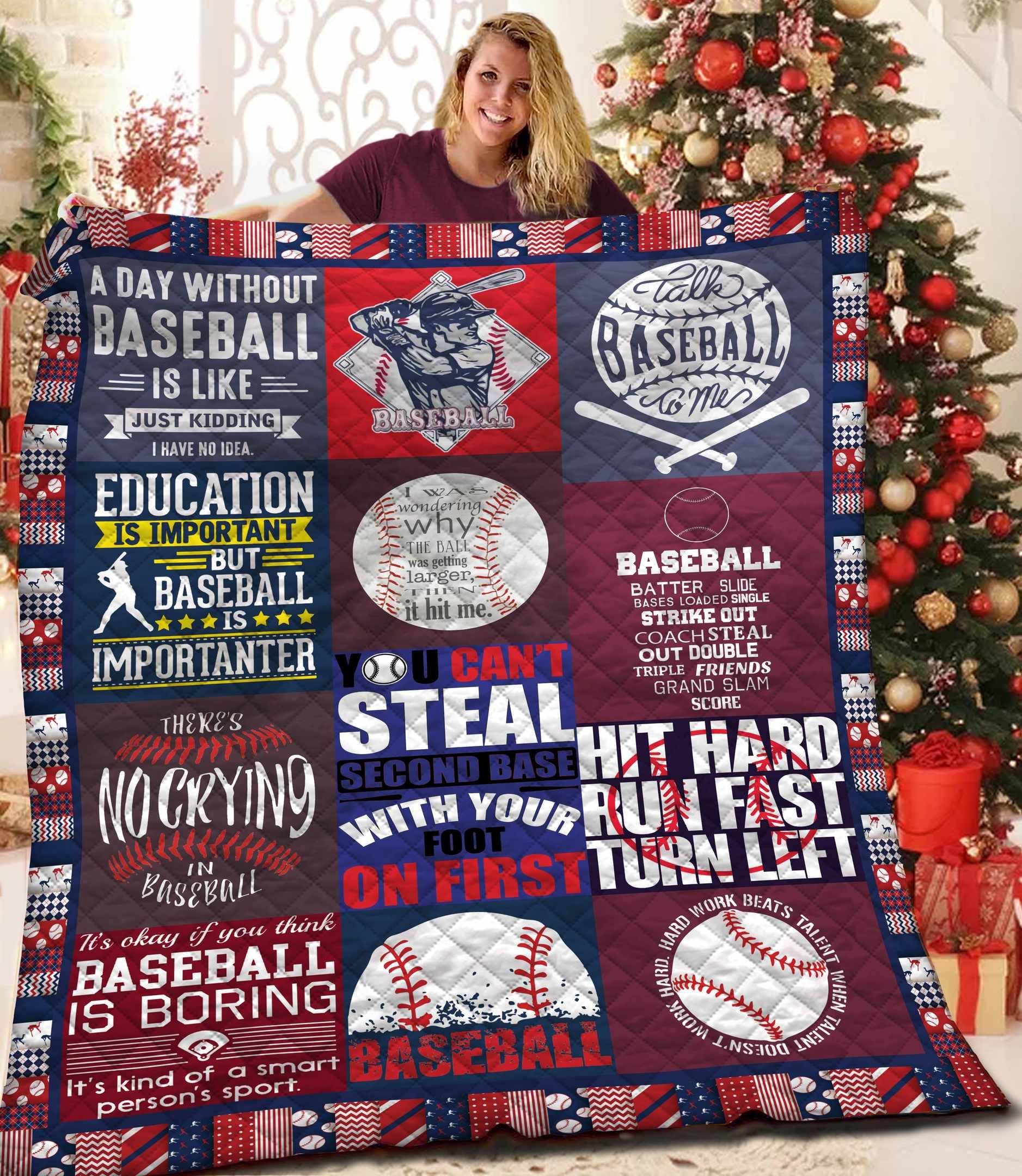 Baseball Quilt Blanket BBB081121SM