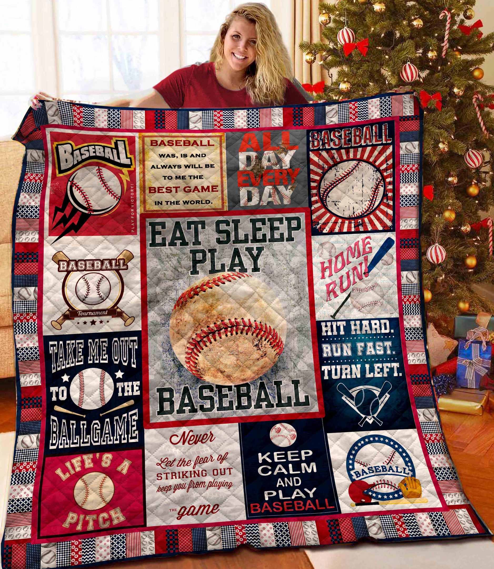 Baseball Quilt Blanket BBB241001HT