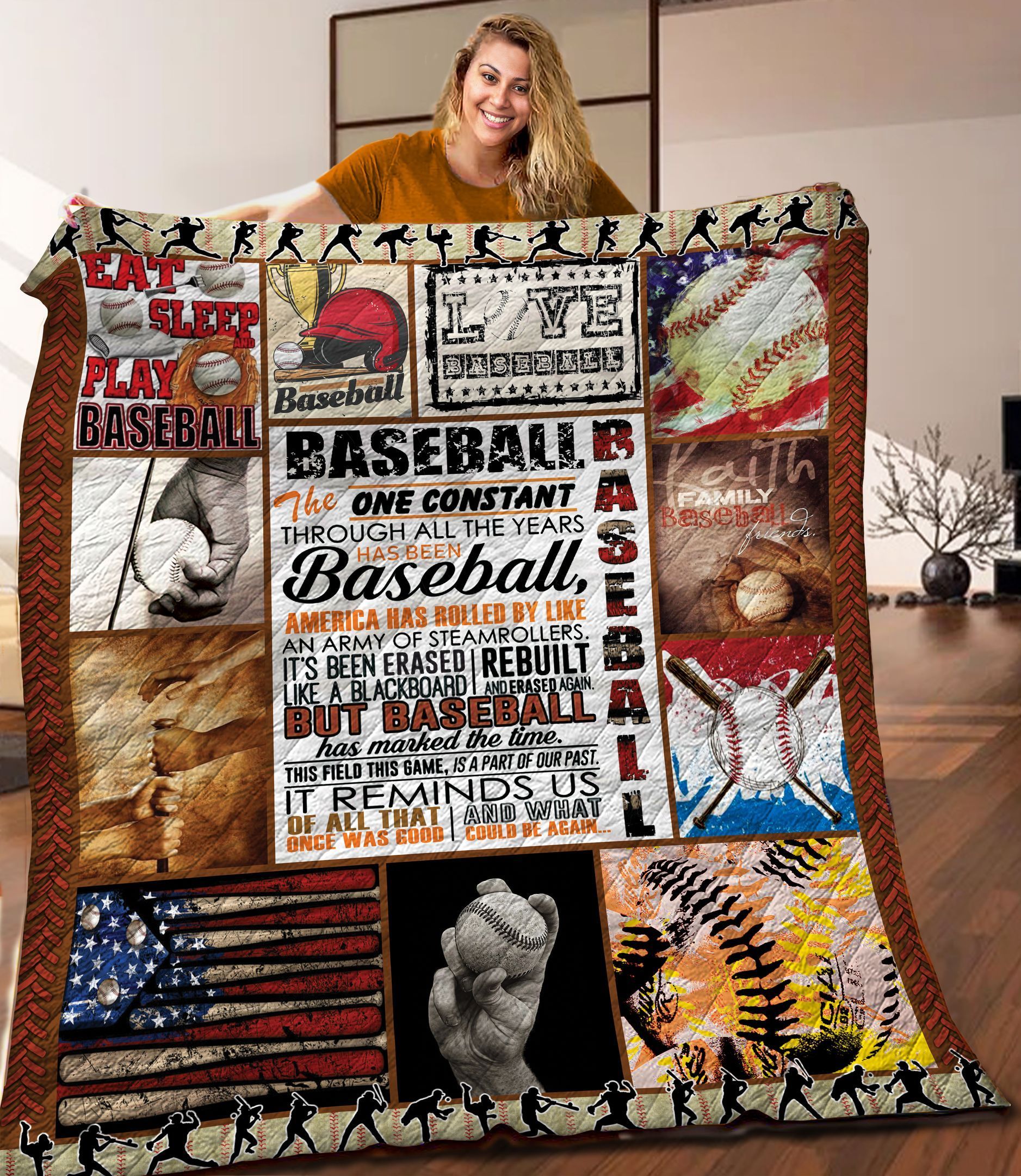 Baseball Quilt Blanket C9B030327TY