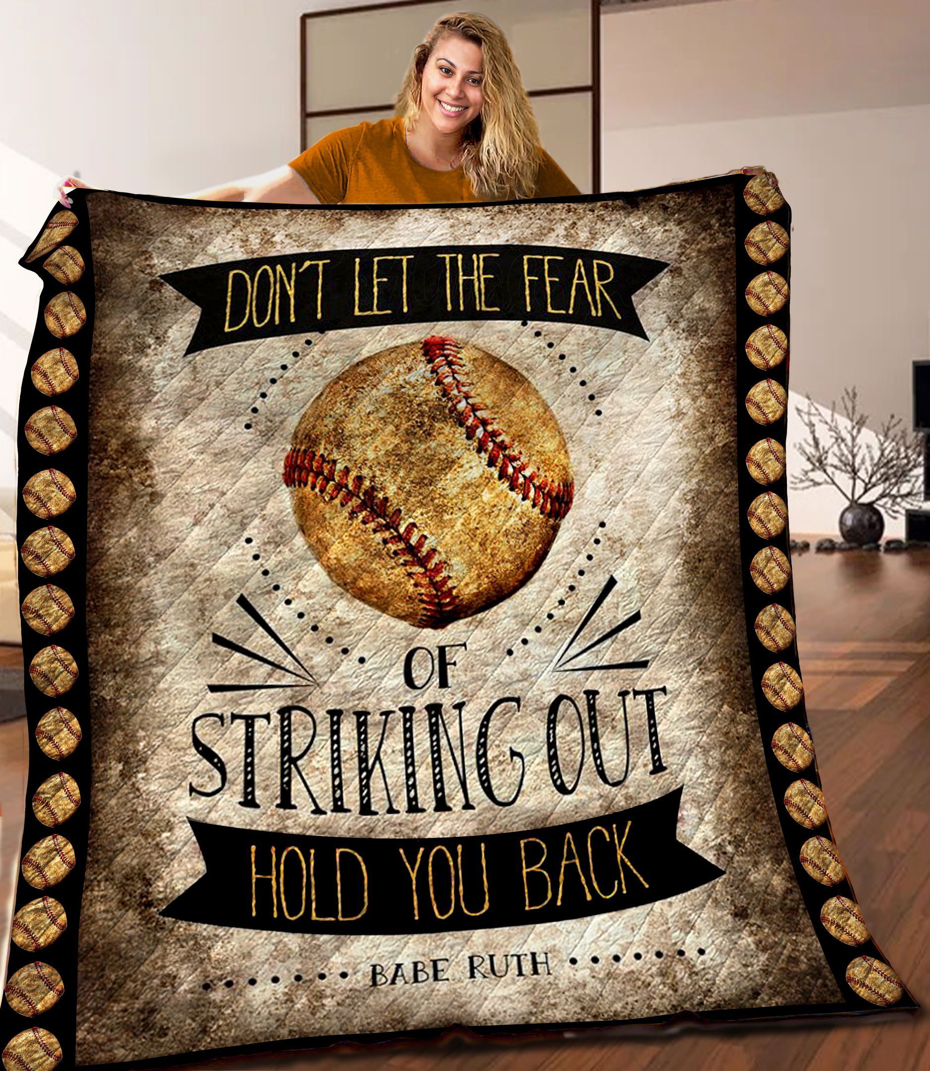 Baseball Quilt Blanket C9B050332PT
