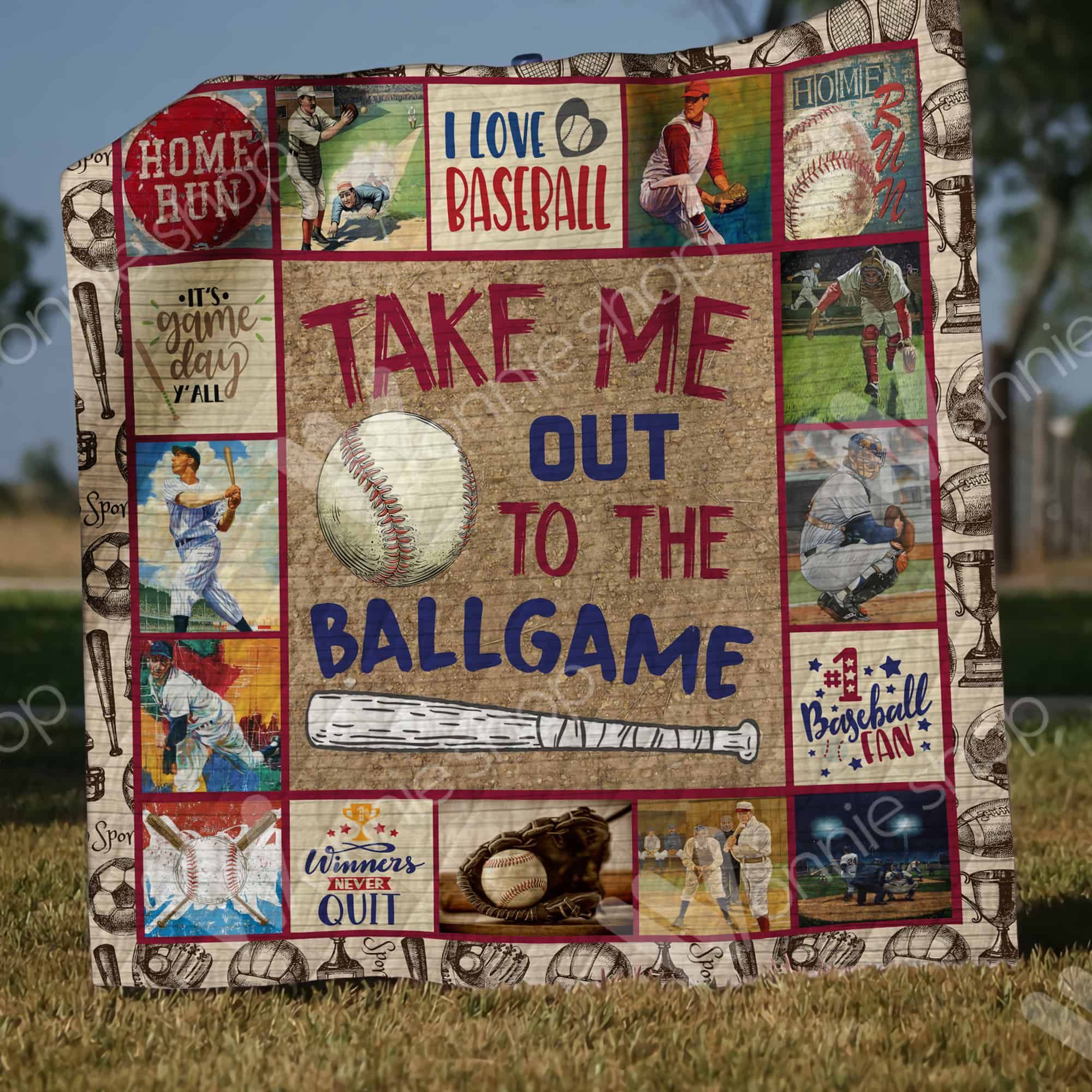 Baseball Quilt Blanket DHC1002800TD