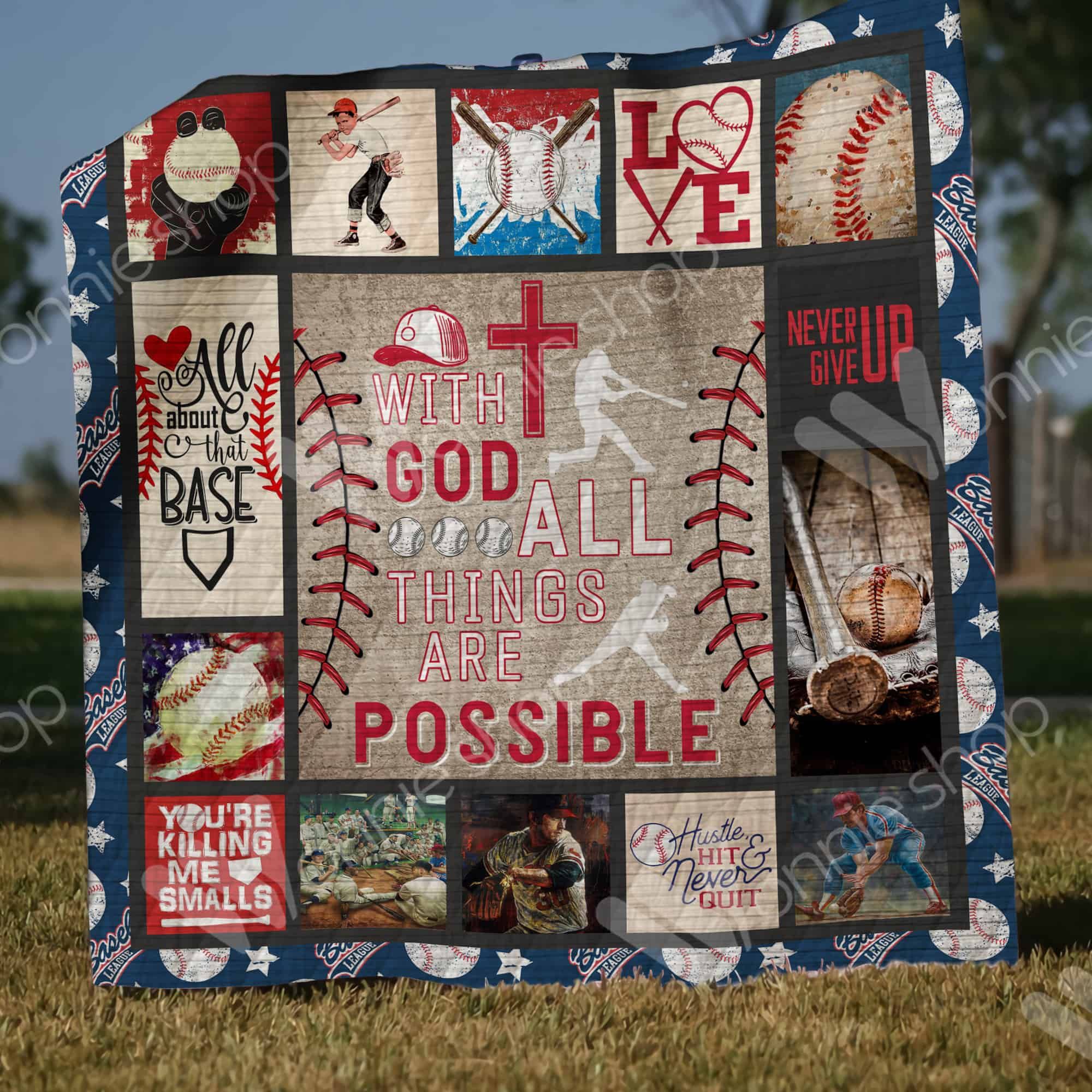 Baseball Quilt Blanket DHC1002801TD