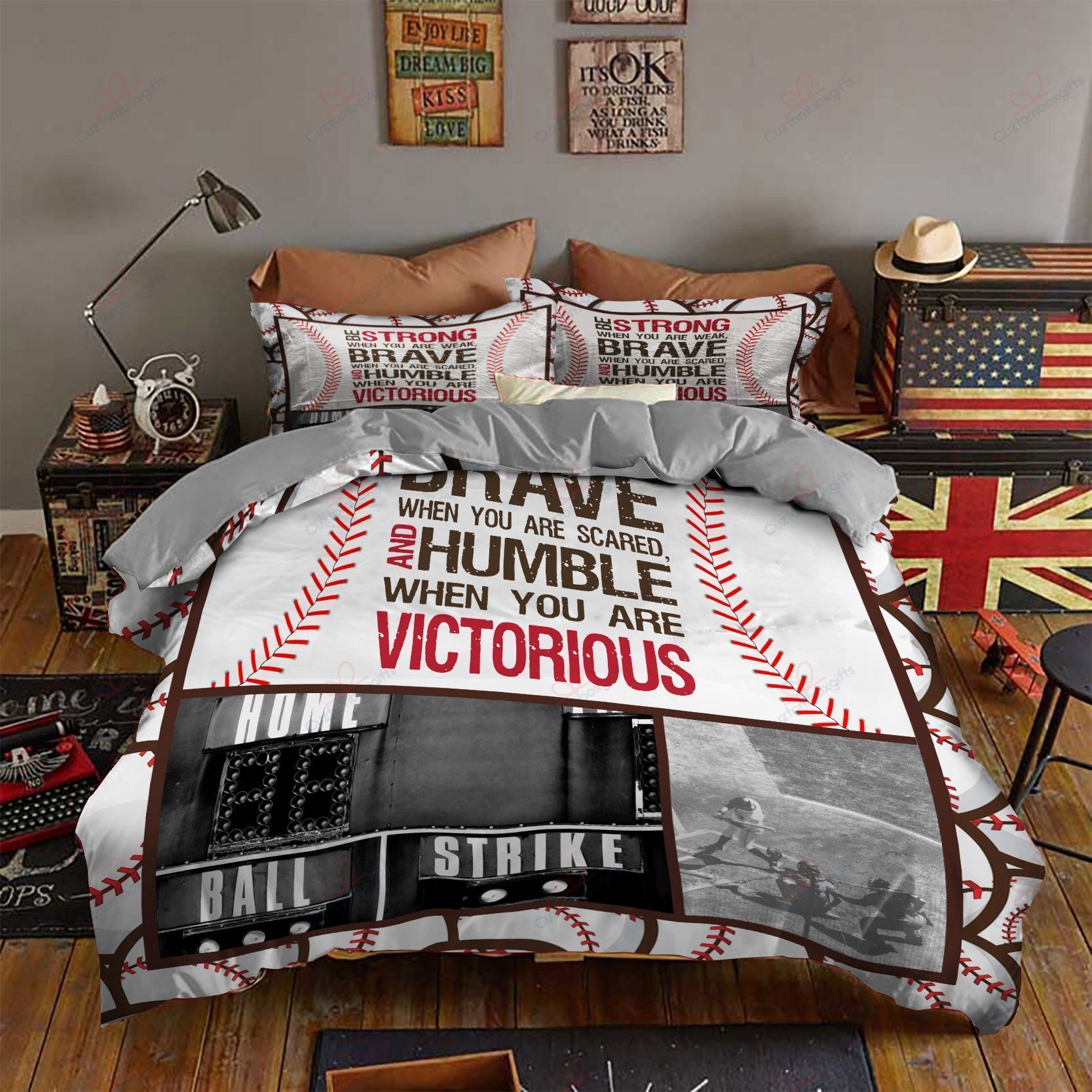 Baseball Quote 3 Bedding Set