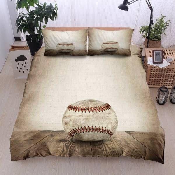Baseball Single Ball Vintage Bedding Set