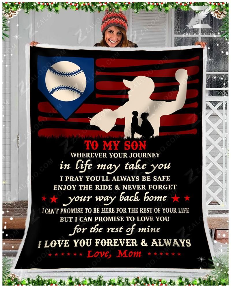 Baseball Son Mom Your Talent Is God S Gift To You Sherpa Fleece Blanket