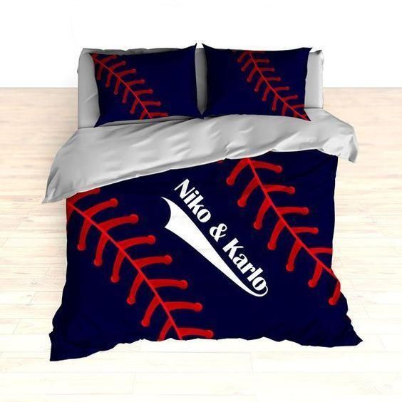 Baseball Stitches Niko And Karlo Bedding Set