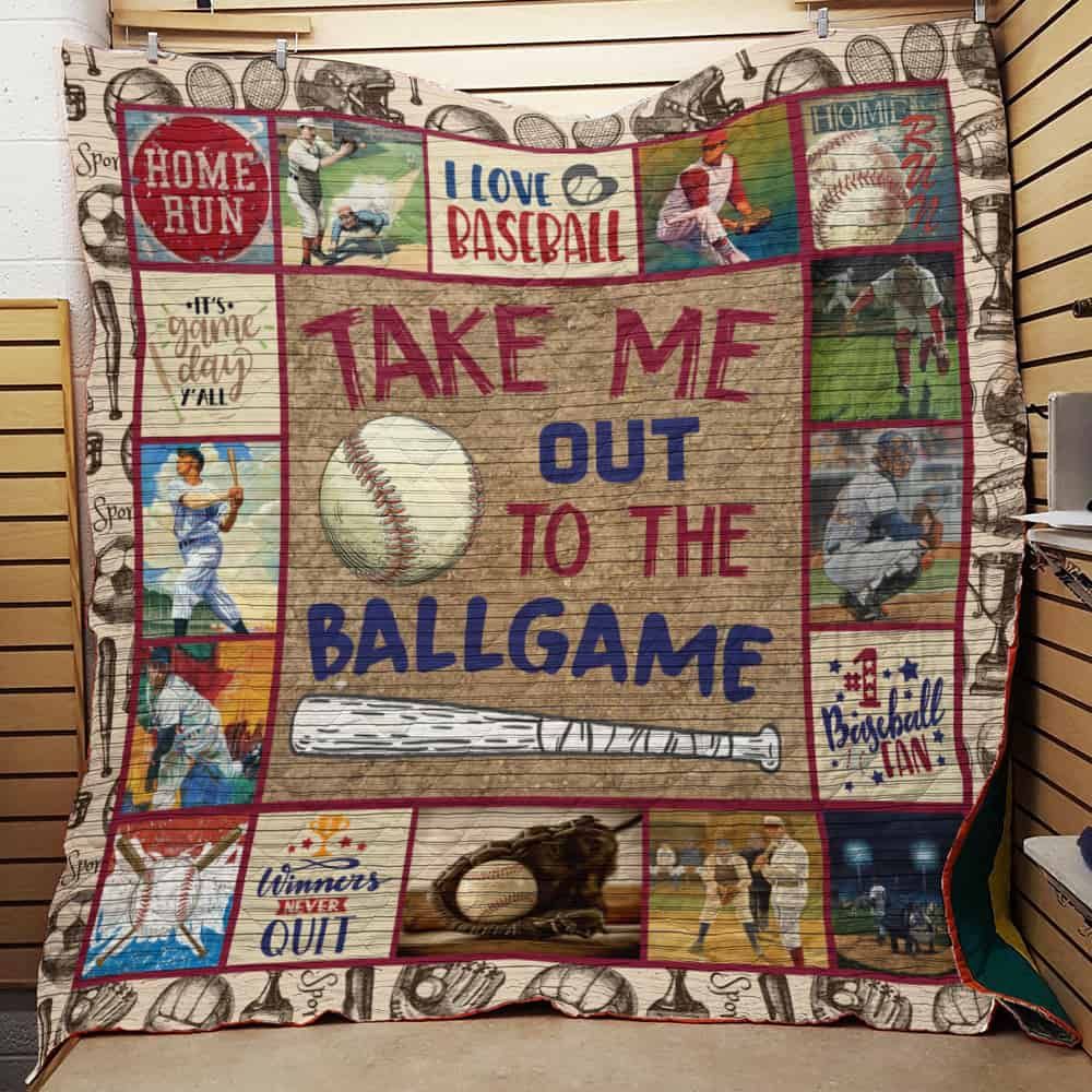 Baseball Take Me To The Ballgame Quilt Blanket Dhc04012001Dd
