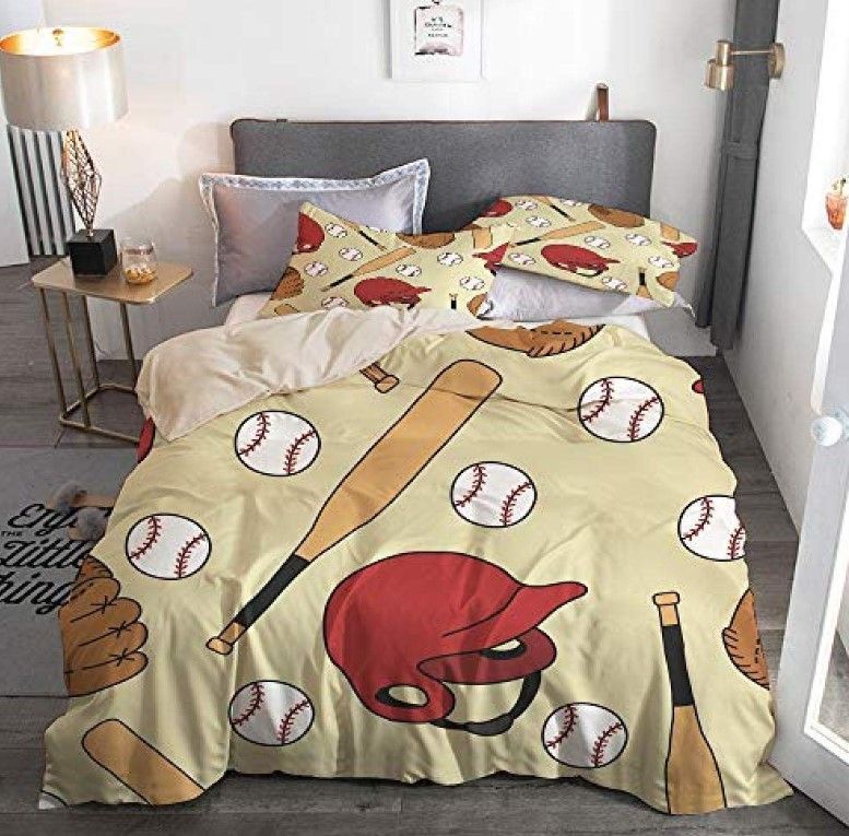 Baseball Things Bedding Set