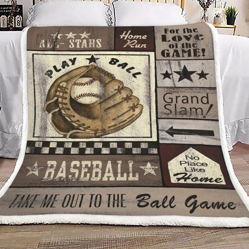 Baseball Sherpa Fleece