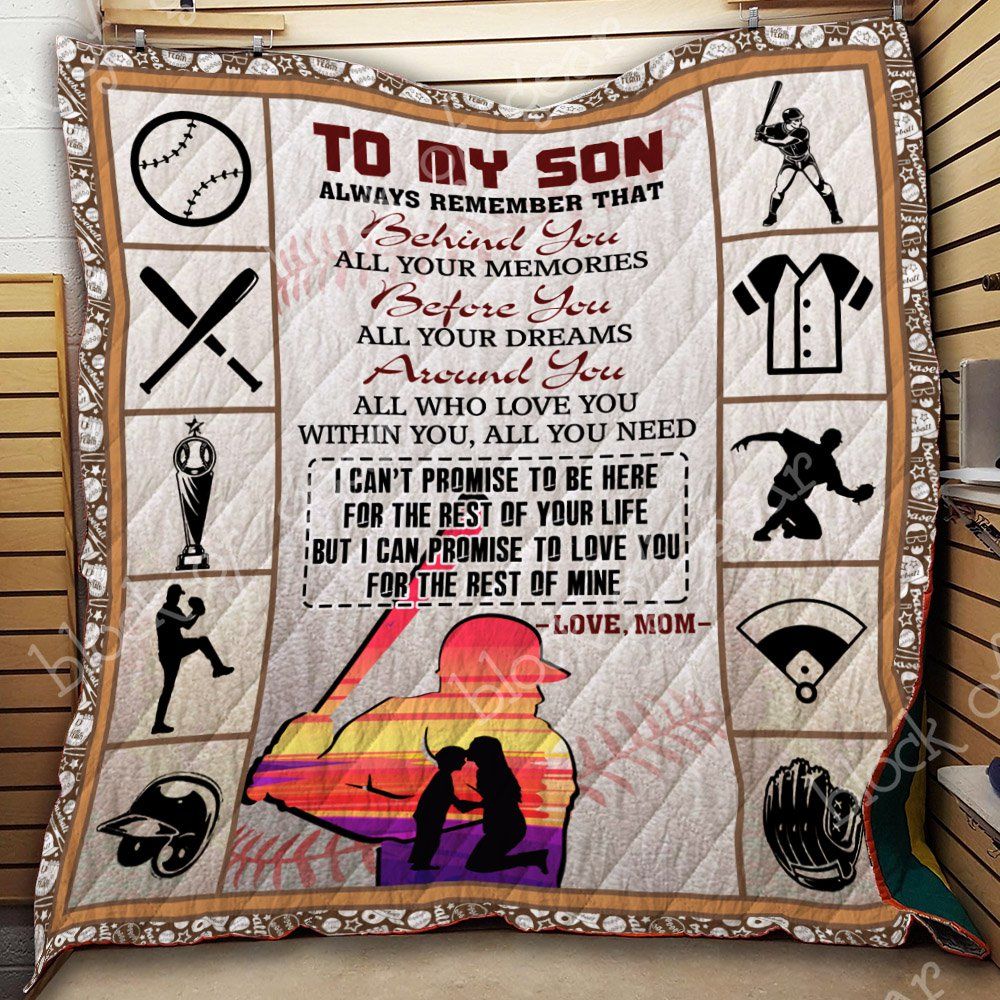 Baseball To My Son Quilt Th663B Dhc11121378Dd