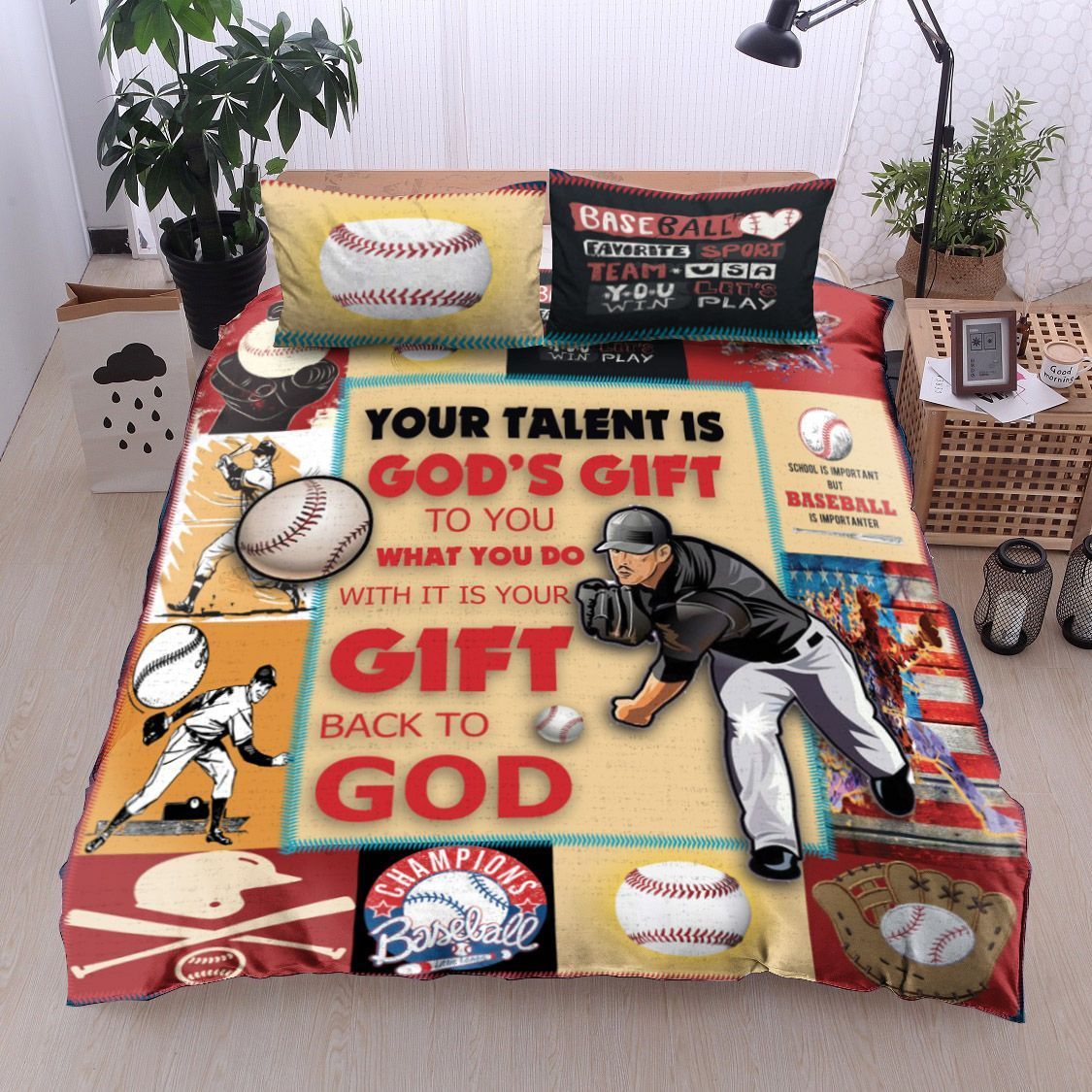 Baseball Bedding Set