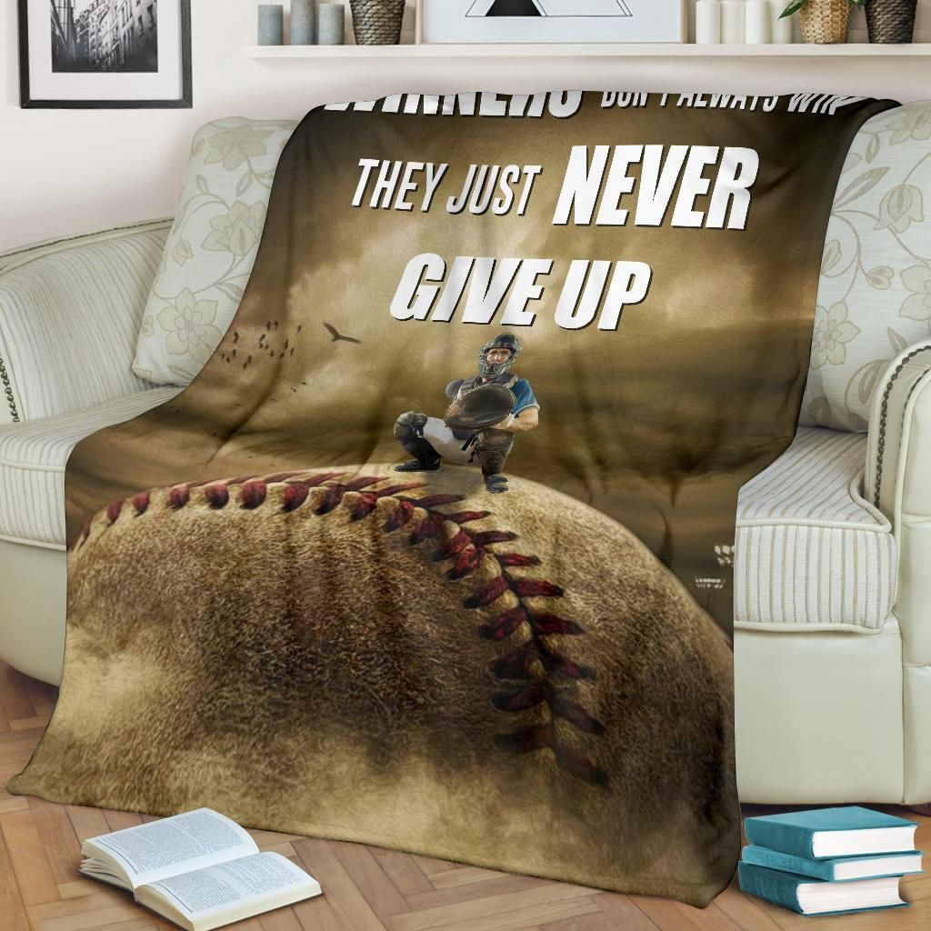 Baseball Winner Never Give Up Quilt Blanket DHC02012090TD