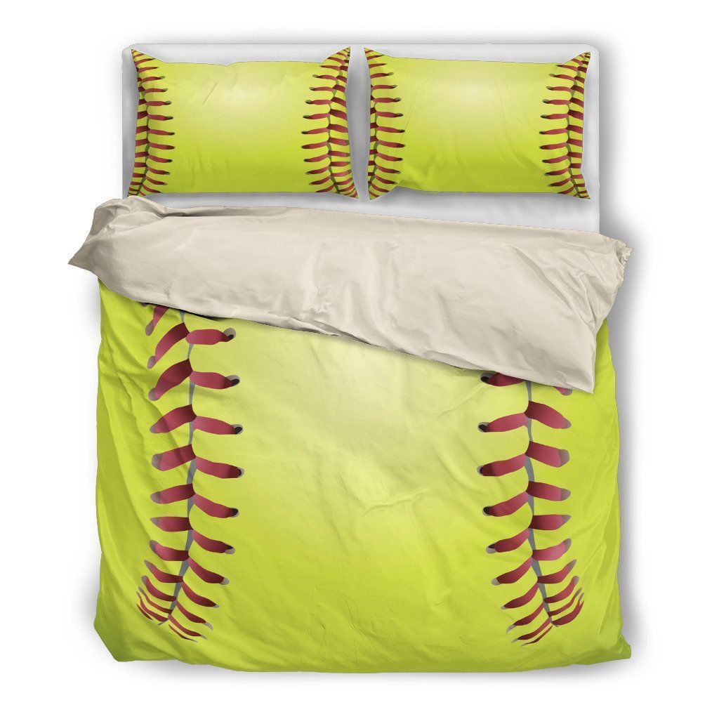 Baseball Yellow Bedding Set