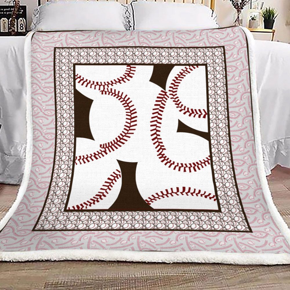 Baseball Sherpa Fleece Blanket