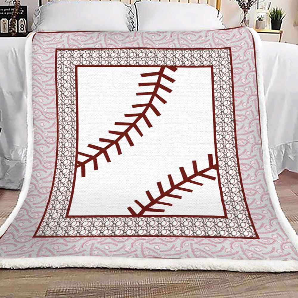 Baseball Sherpa Fleece Blanket