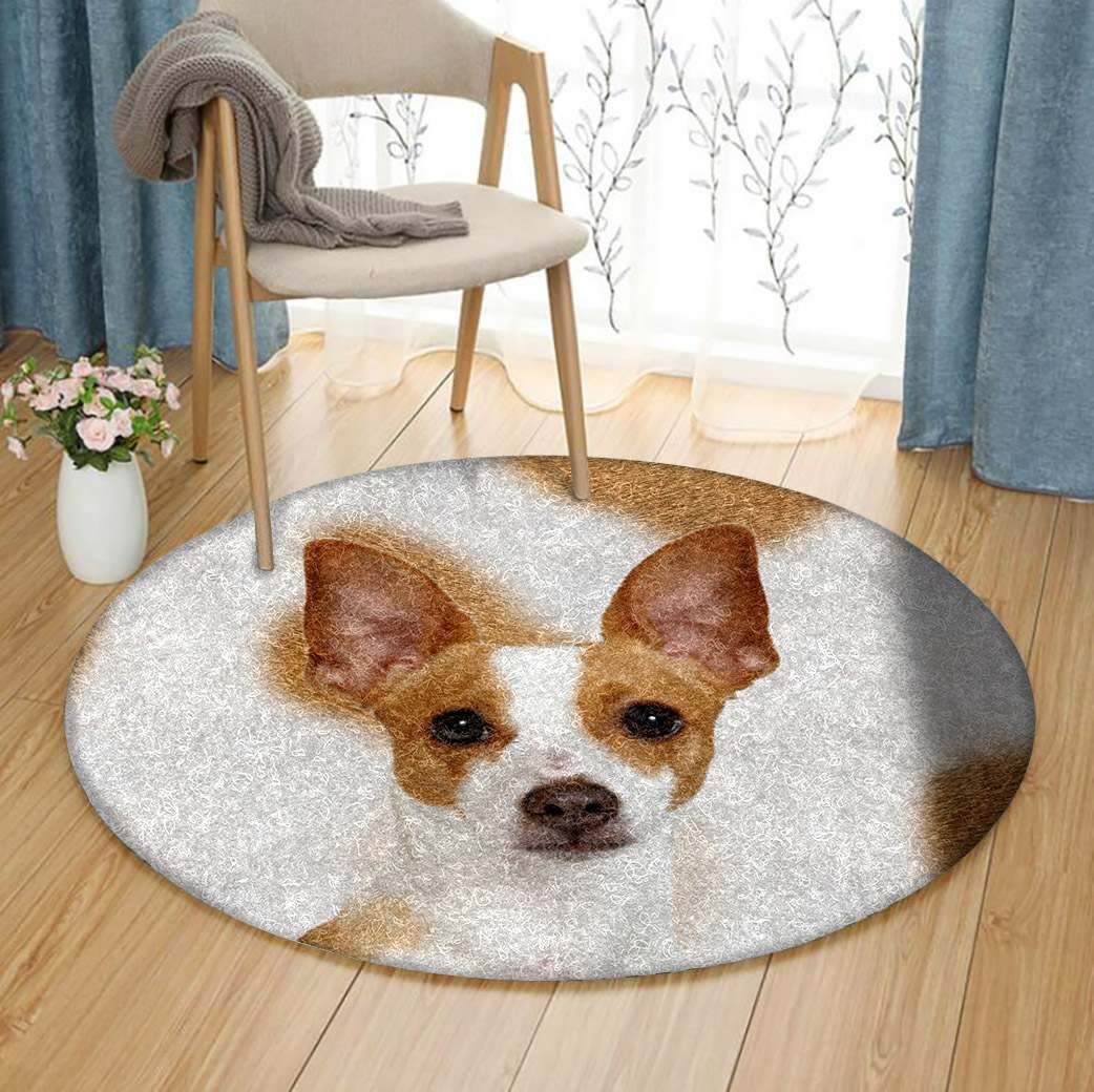Basenji Round Carpet