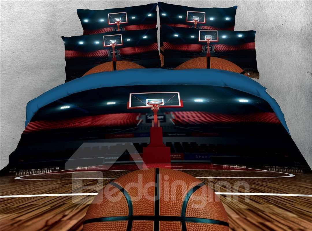 Basketball And Court Bedding Set