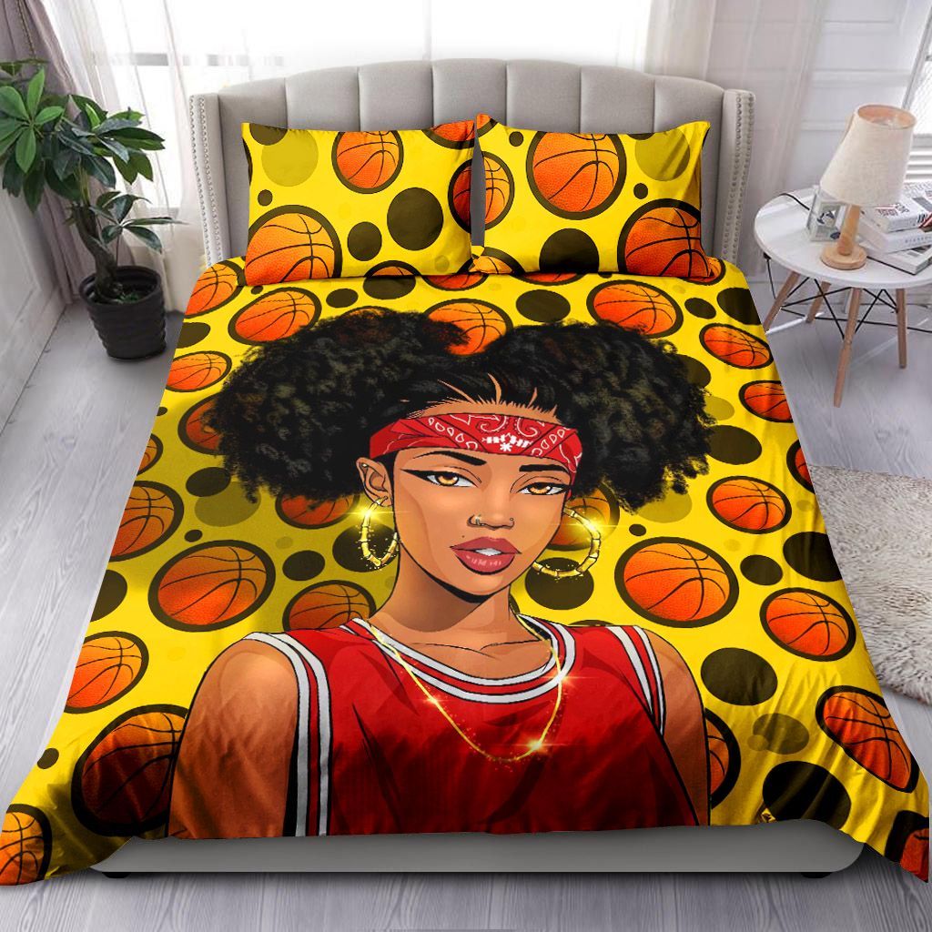 Basketball Black Girl Bedding Set