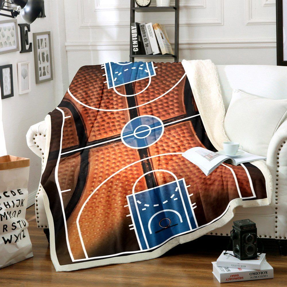 Basketball Sherpa Fleece Blanket