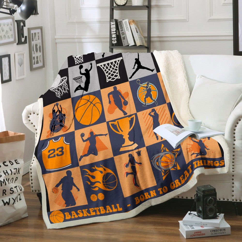 Basketball Sherpa Fleece Blanket